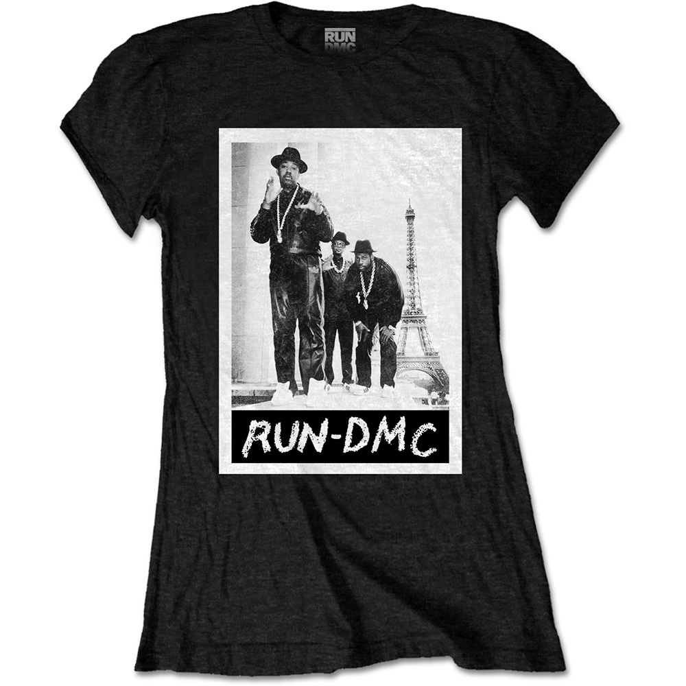 Tričko Run-DMC - Paris Photo, Žena,Čierna,XL