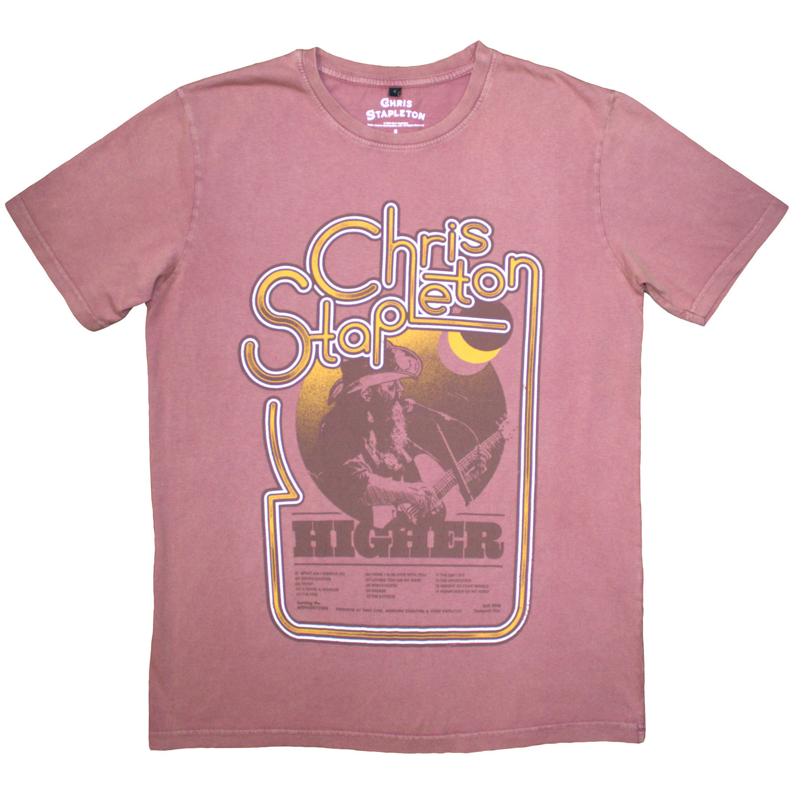Tričko Chris Stapleton - Higher, Unisex,Červená,XXL