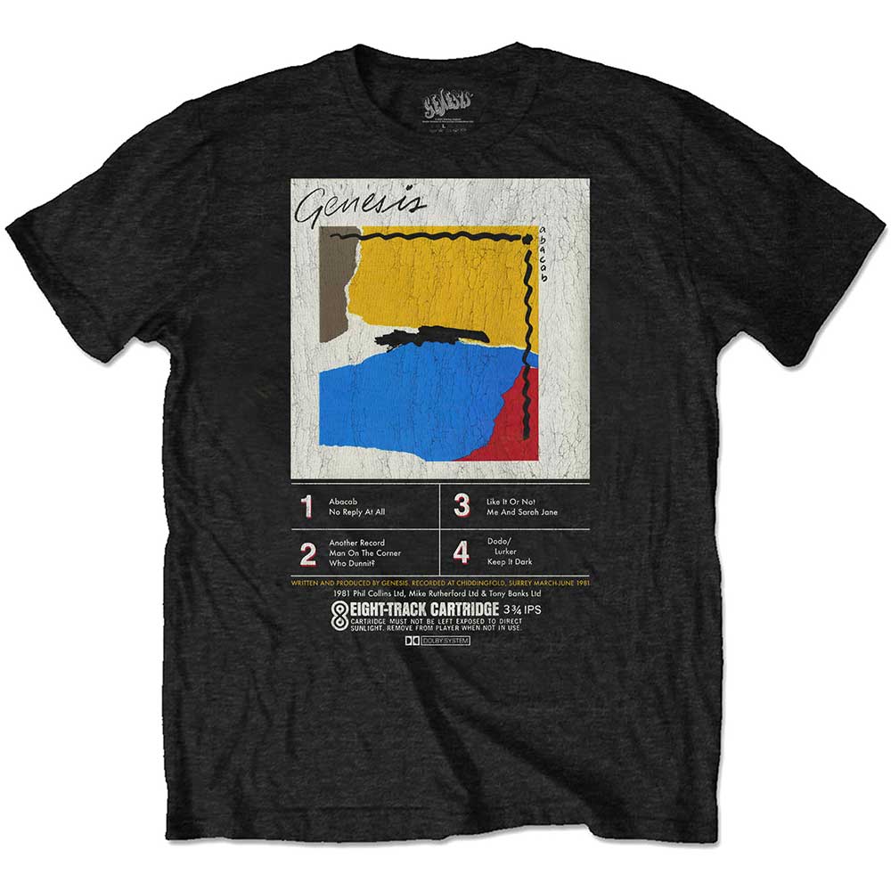 Tričko Genesis - ABACAB 8-Track, Unisex,Čierna,XXL