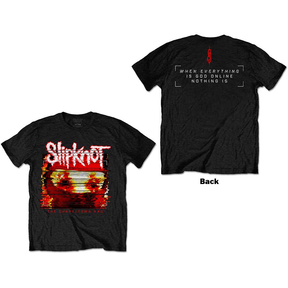 Tričko Slipknot - Chapeltown Rag Glitch, Unisex,Čierna,XXL