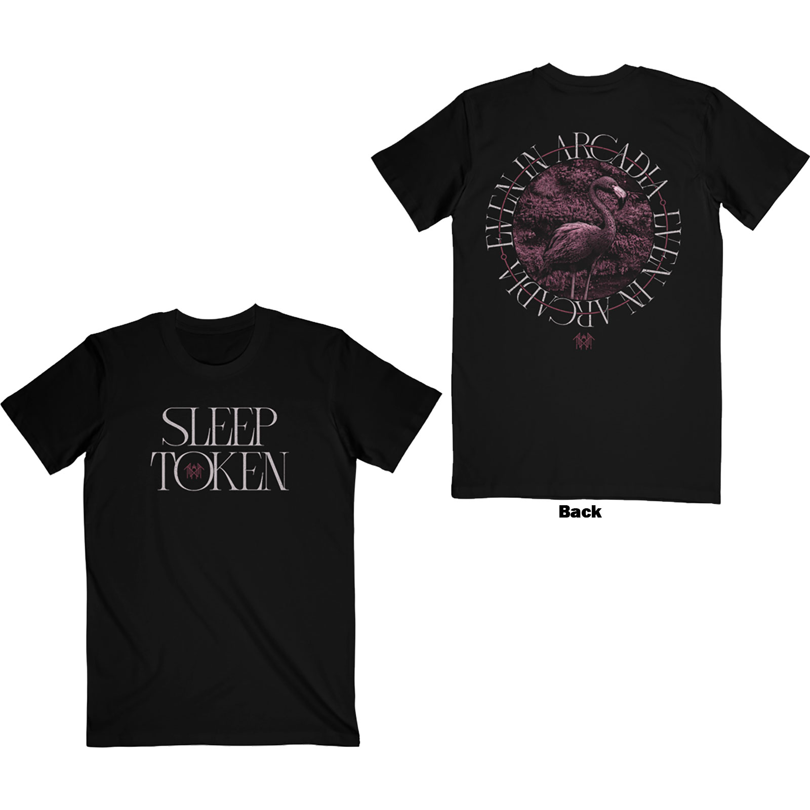 Tričko Sleep Token - Flamingo Circle, Unisex,Čierna,XL