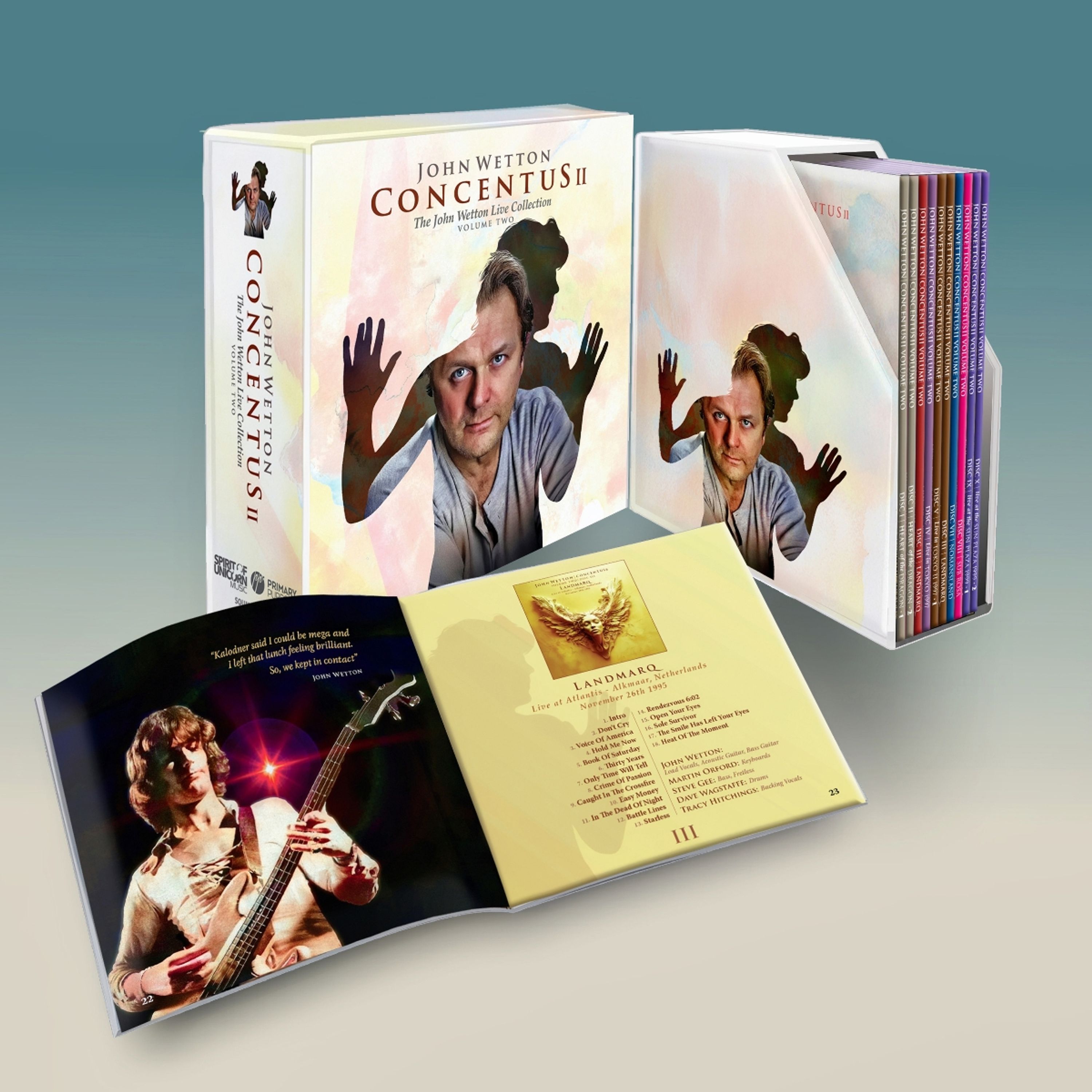 CD John Wetton - CONCENTUS - THE JOHN WETTON LIVE COLLECTION VOLUME TW
