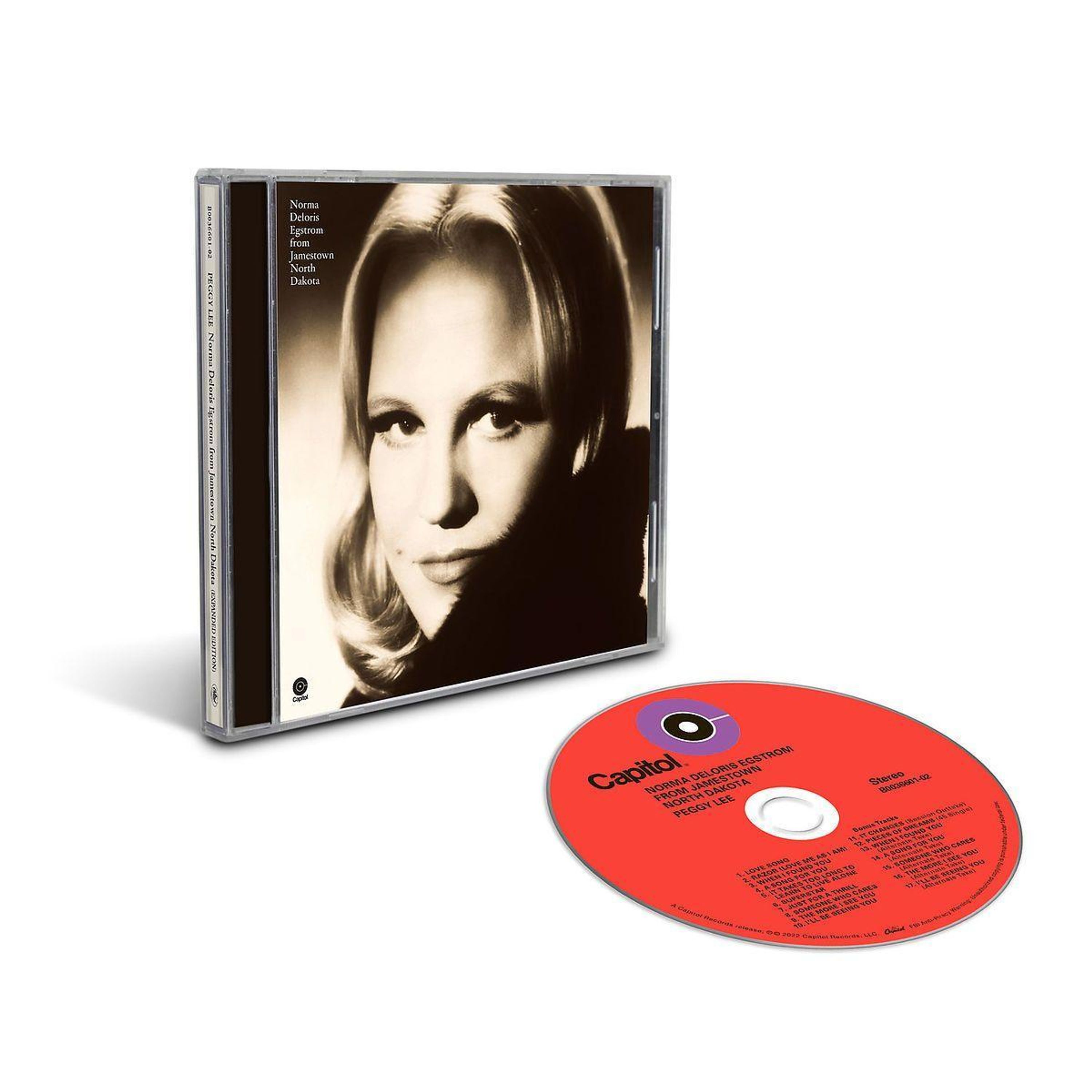 CD Peggy Lee - NORMA DELORIS EGSTROM FROM JAMESTOWN, NORTH DAKOTA