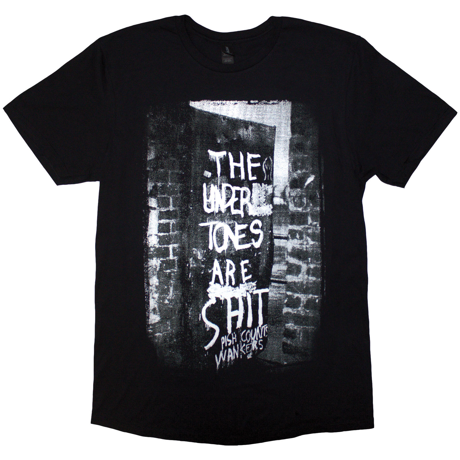 Tričko The Undertones - Graffiti, Unisex,Čierna,XXL