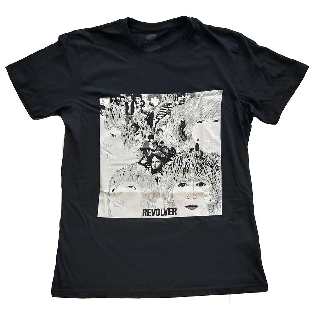 Tričko The Beatles - Revolver Album Cover, Unisex,Čierna,XXL
