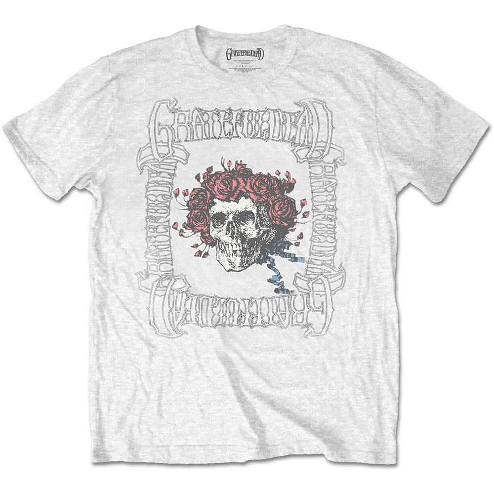 Tričko Grateful Dead - Bertha with Logo Box, Unisex,Biela,XXL