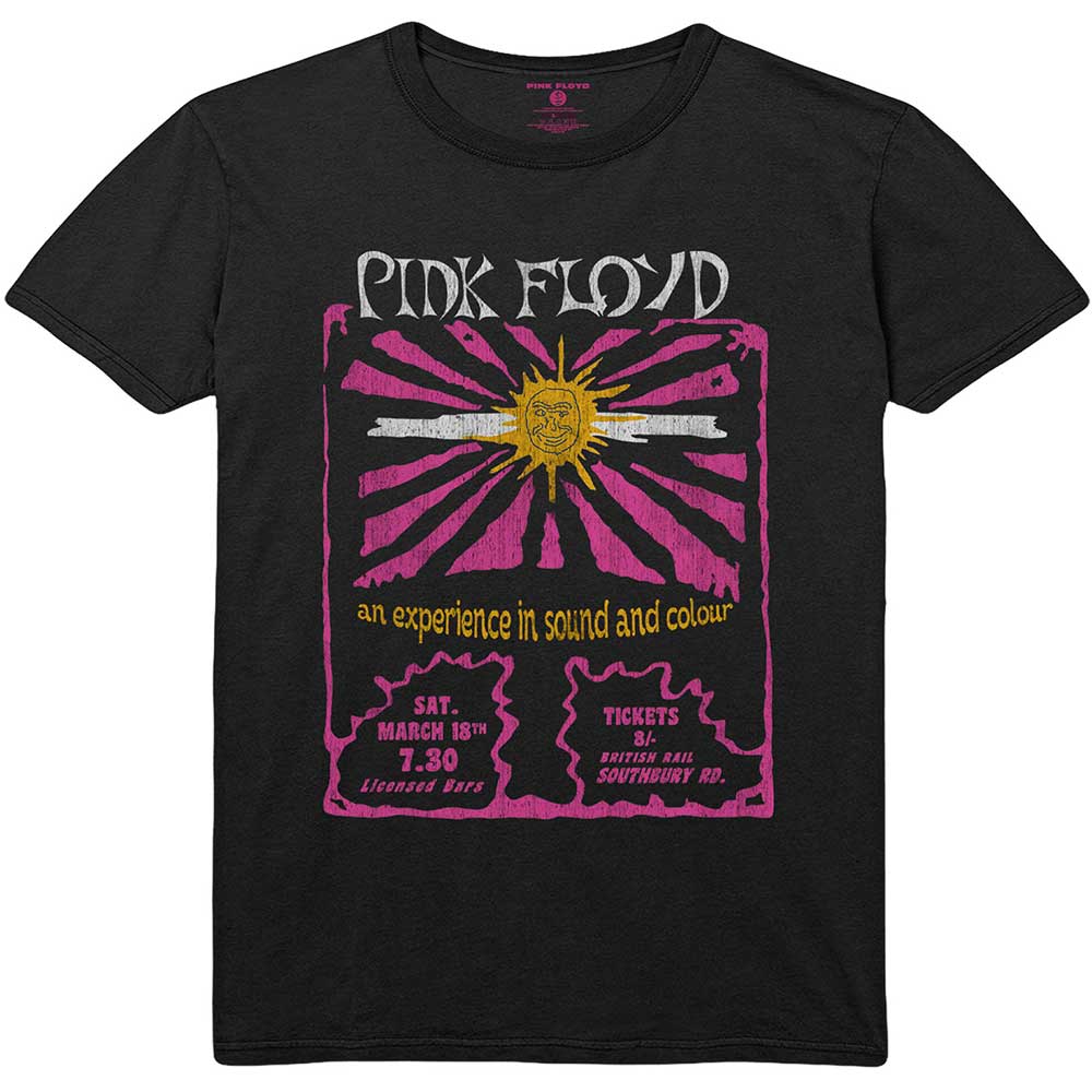 Tričko Pink Floyd - Sound & Colour, Unisex,Čierna,XXL