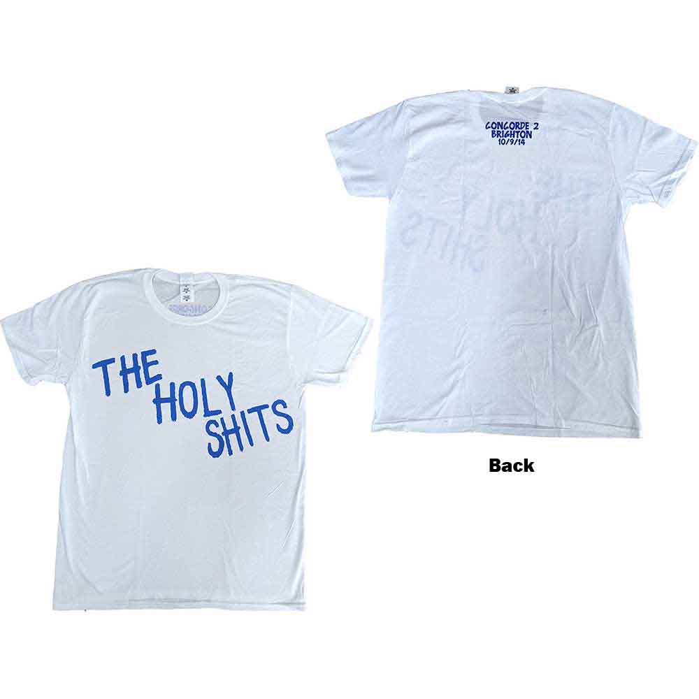 Tričko Foo Fighters - The Holy Shits Brighton 2014, Unisex,Biela,L