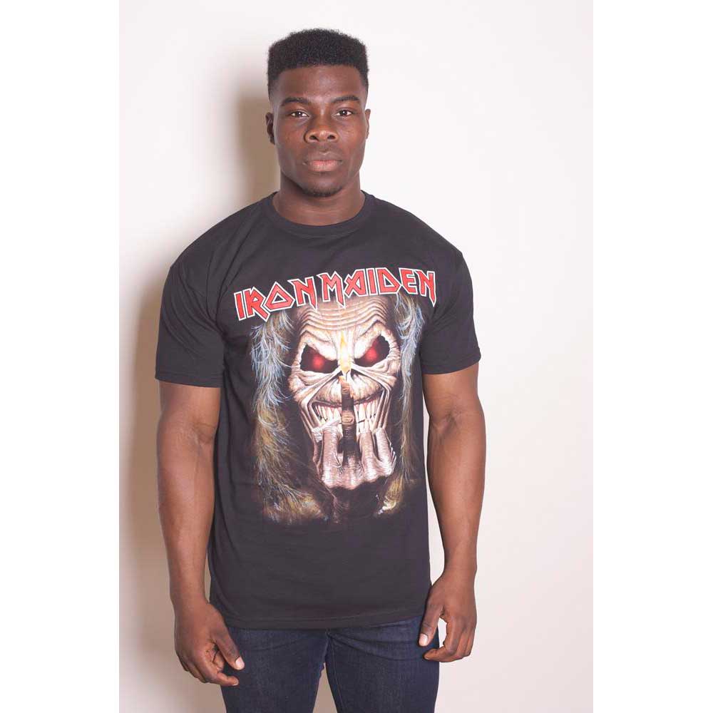 Tričko Iron Maiden - Eddie Candle Finger, Unisex,Čierna,XXL