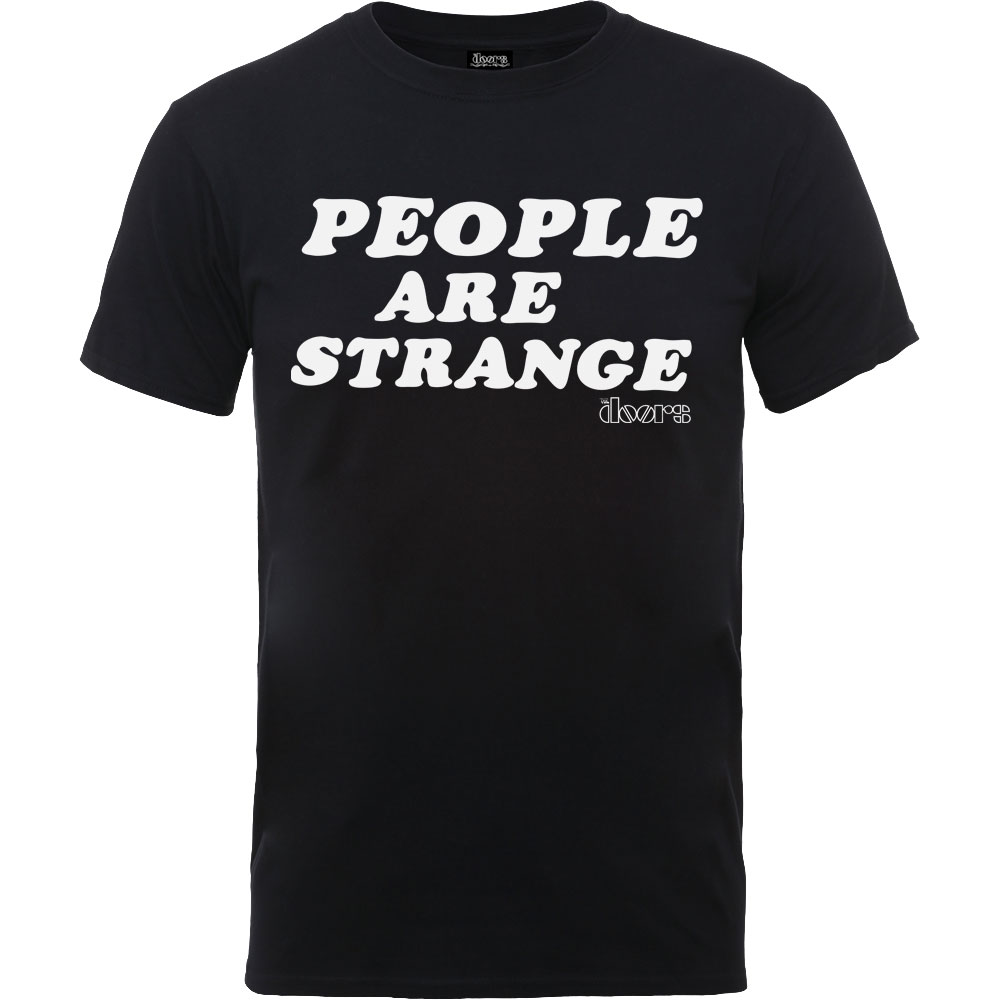 Tričko The Doors - People Are Strange, Unisex,Čierna,XXL