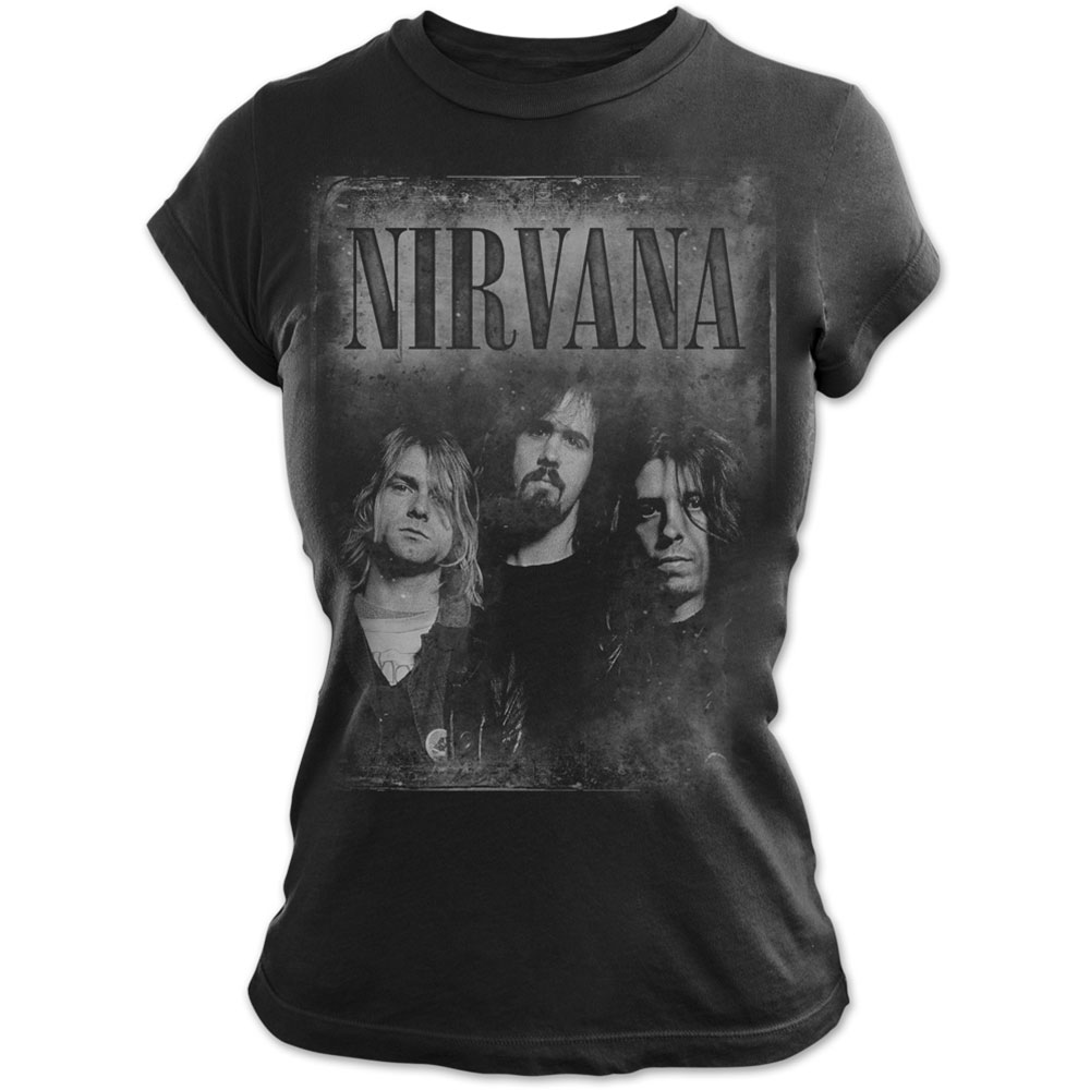 Tričko Nirvana - Faded Faces, Žena,Čierna,XXL