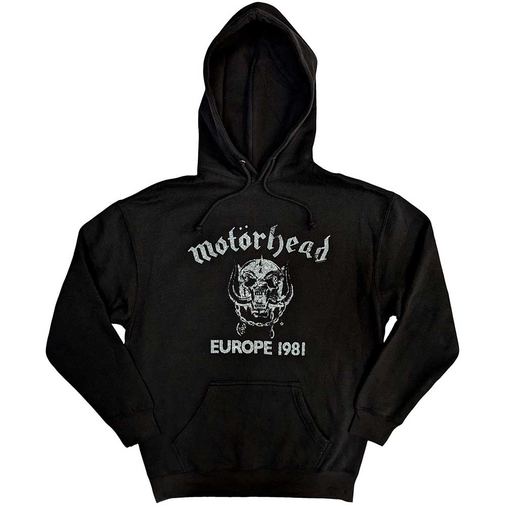 Mikina Motörhead - Europe '81, Unisex,Čierna,XXL