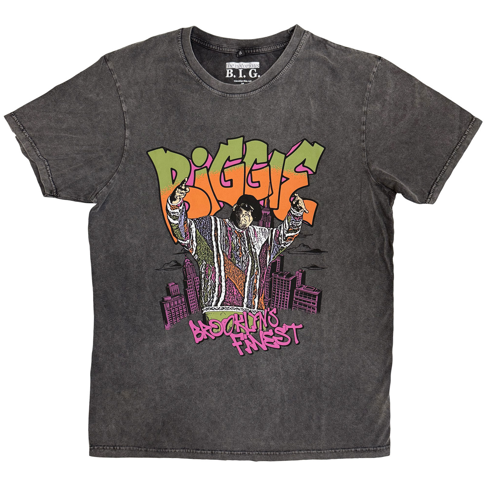 Tričko Biggie Smalls - Cartoon Graffiti, Unisex,Šedá,XXL