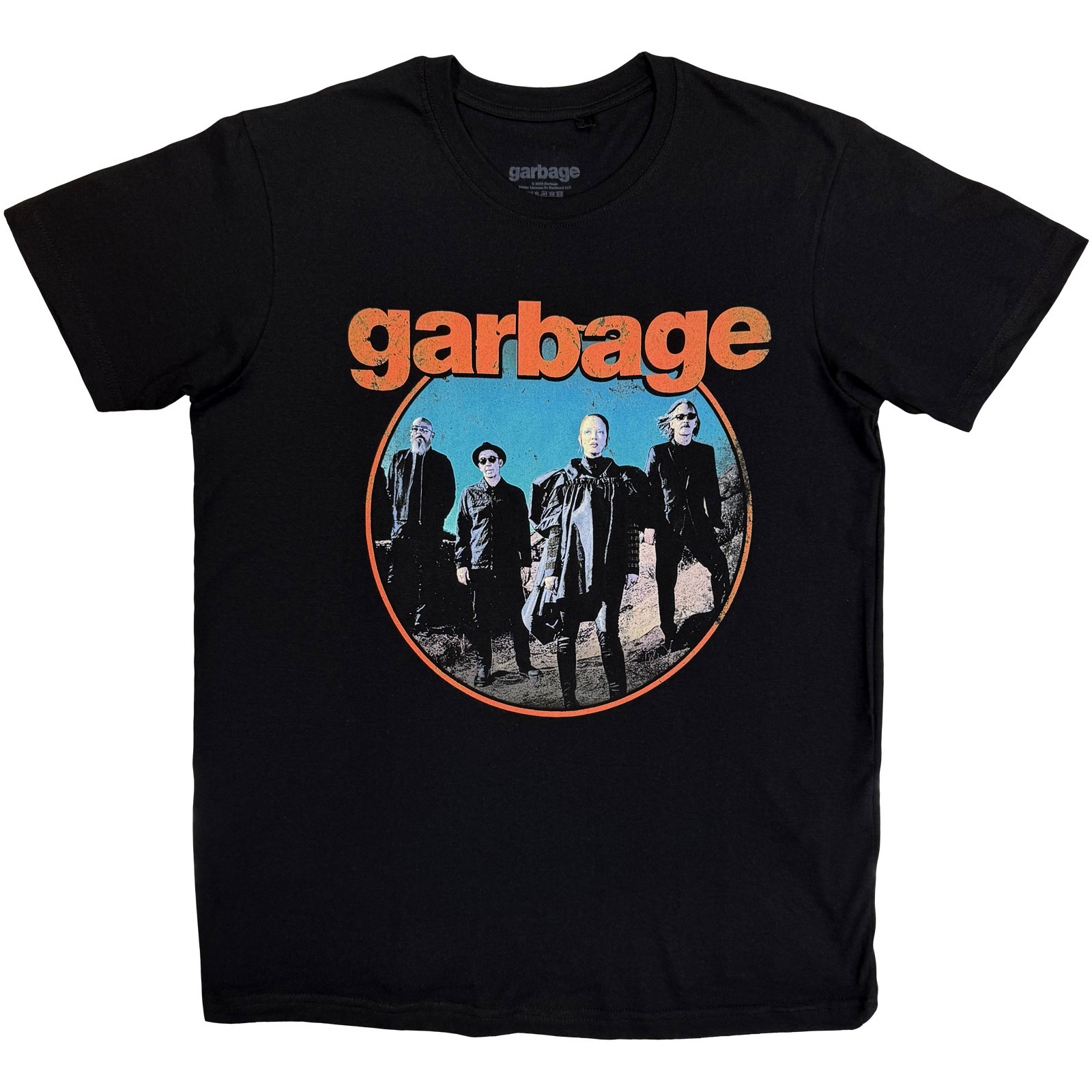 Tričko Garbage - Band Circle, Unisex,Čierna,XXL