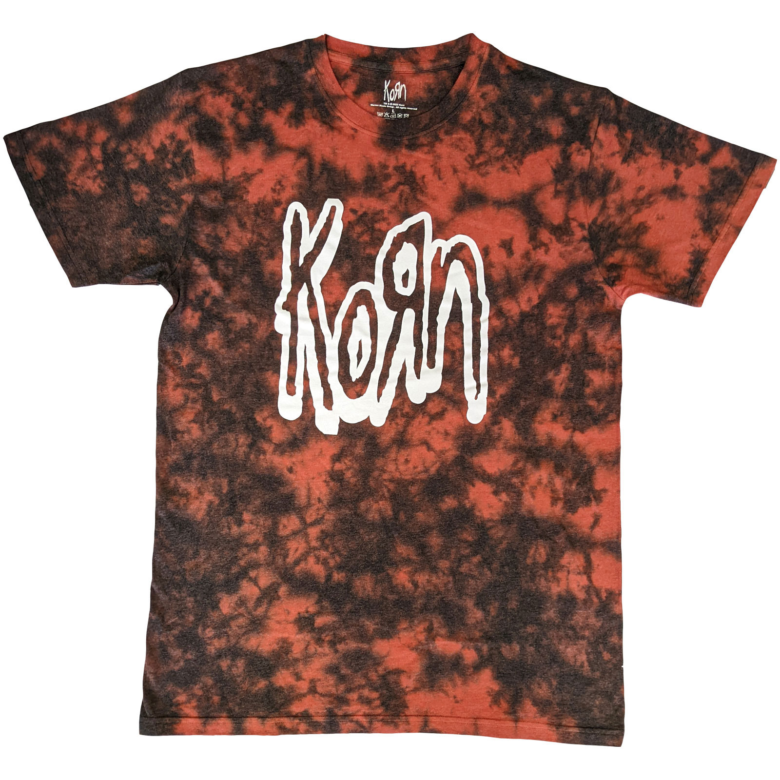 Tričko Korn - Logo Outline, Unisex,Červená,XXL