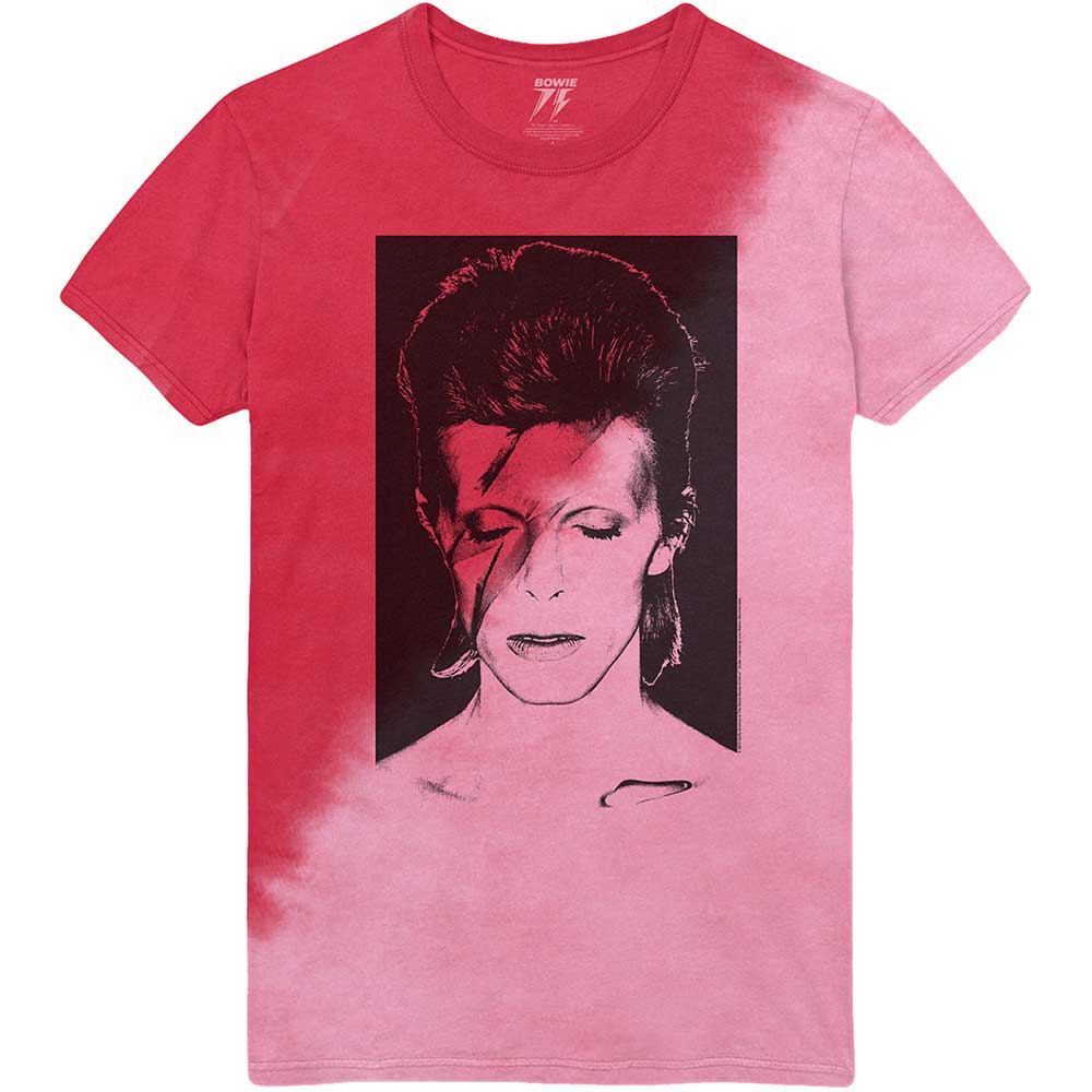 Tričko David Bowie - Aladdin Sane, Unisex,Červená,XXL