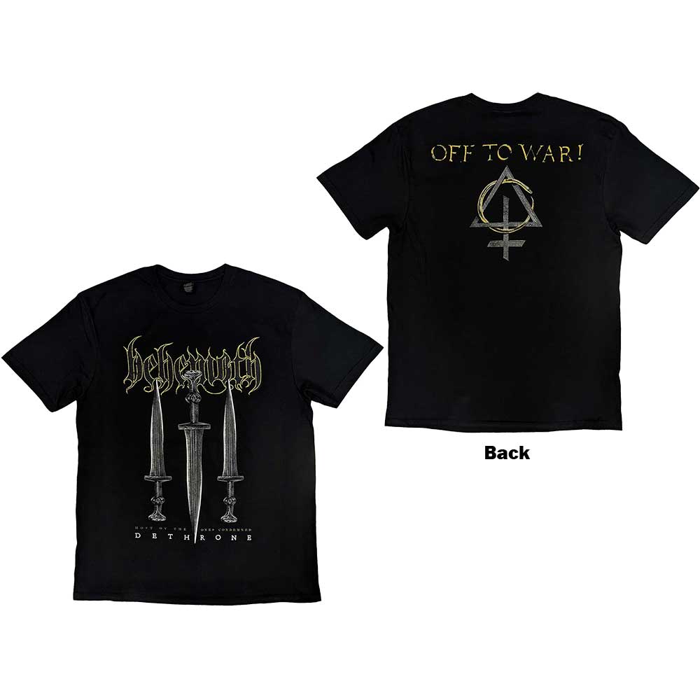 Tričko Behemoth - Off To War!, Unisex,Čierna,XXL