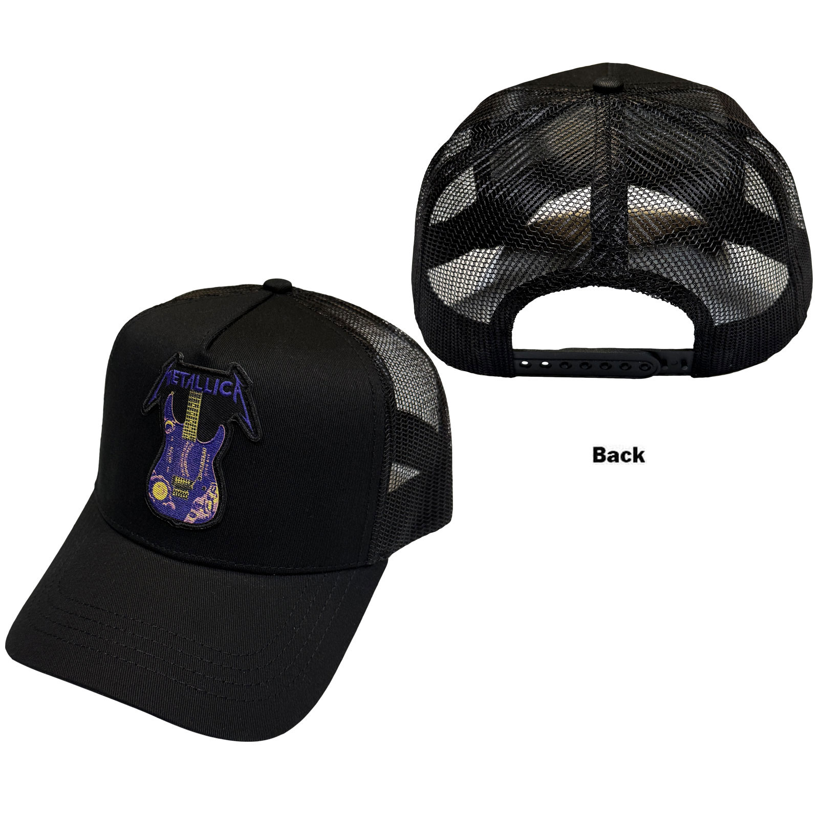 Šiltovka Metallica - Kirk Purple Ouija Guitar, Unisex,Čierna,Univerzálna