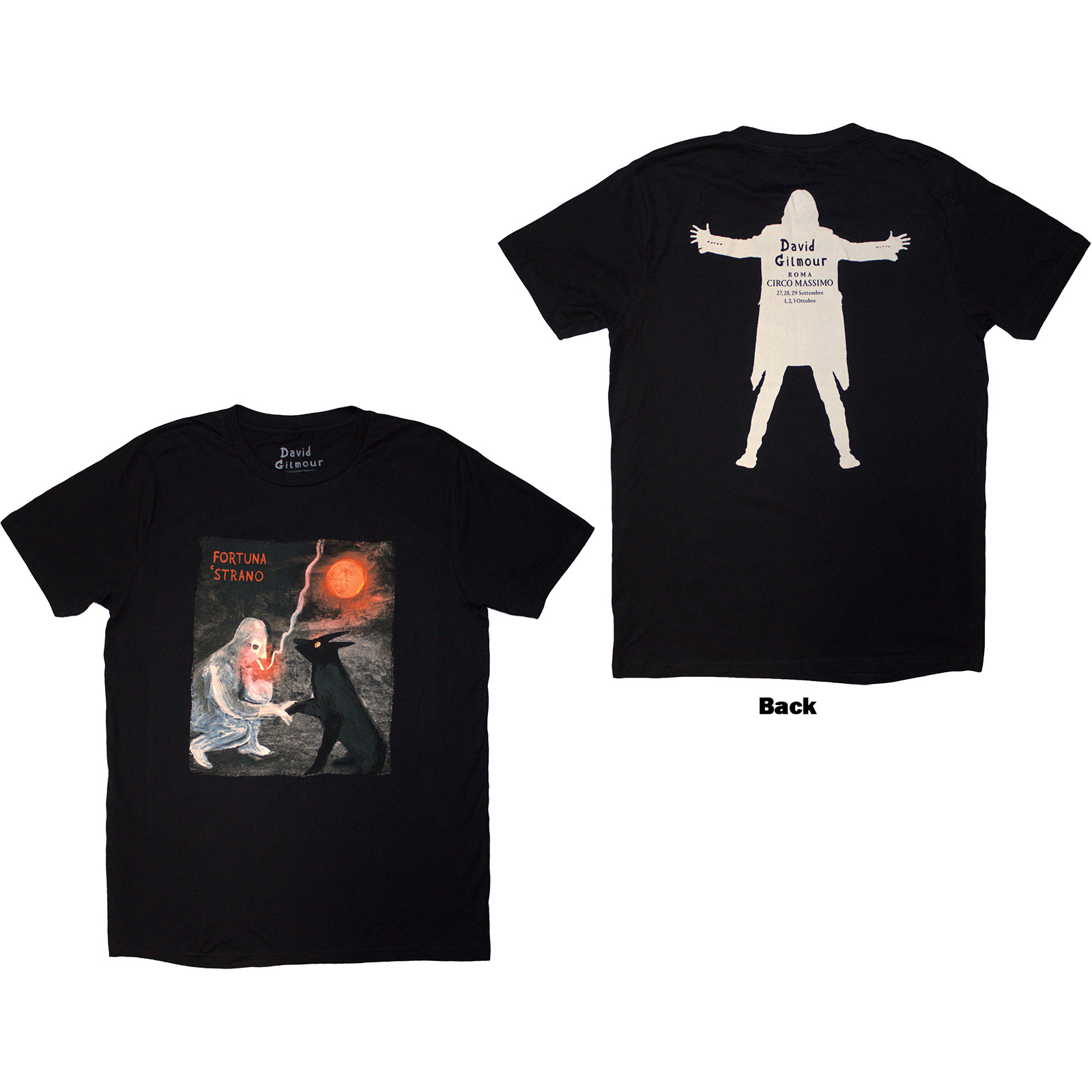 Tričko David Gilmour - Luck & Strange Fortuna E Strano, Unisex,Čierna,3XL