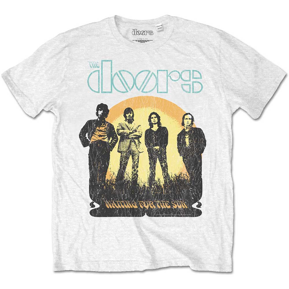 Tričko The Doors - Waiting for the Sun, Unisex,Biela,XXL