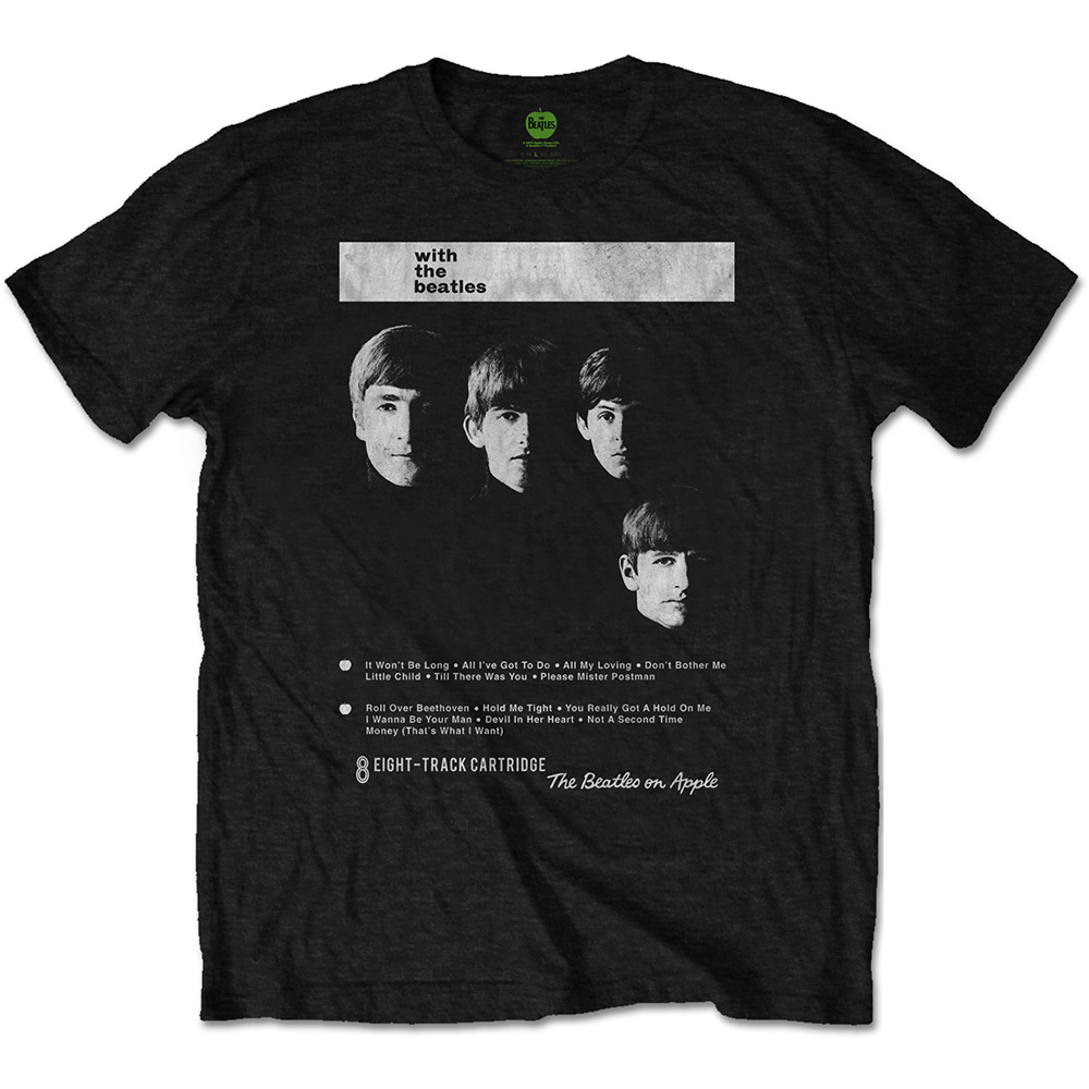 Tričko The Beatles - With The Beatles 8 Track, Unisex,Čierna,XXL