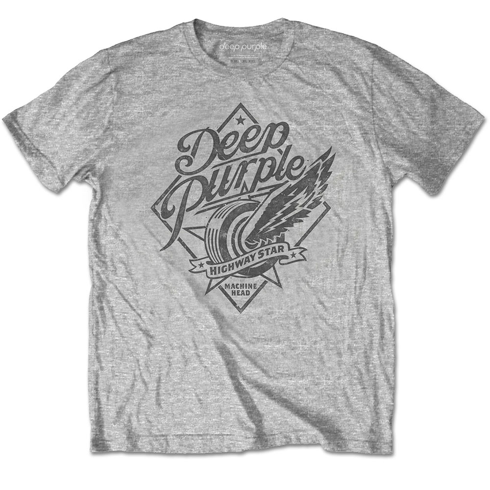 Tričko Deep Purple - Machine Head, Unisex,Šedá,XXL