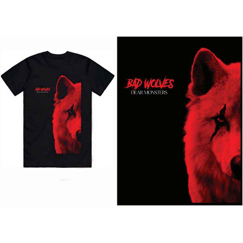 Tričko Bad Wolves - Dear Monsters, Unisex,Čierna,XXL
