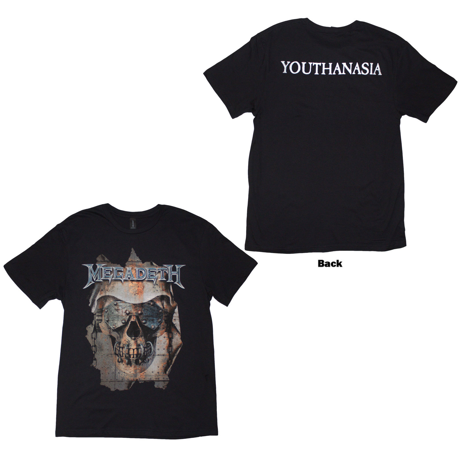 Tričko Megadeth - Youthanasia Ripped Thru, Unisex,Čierna,XXL