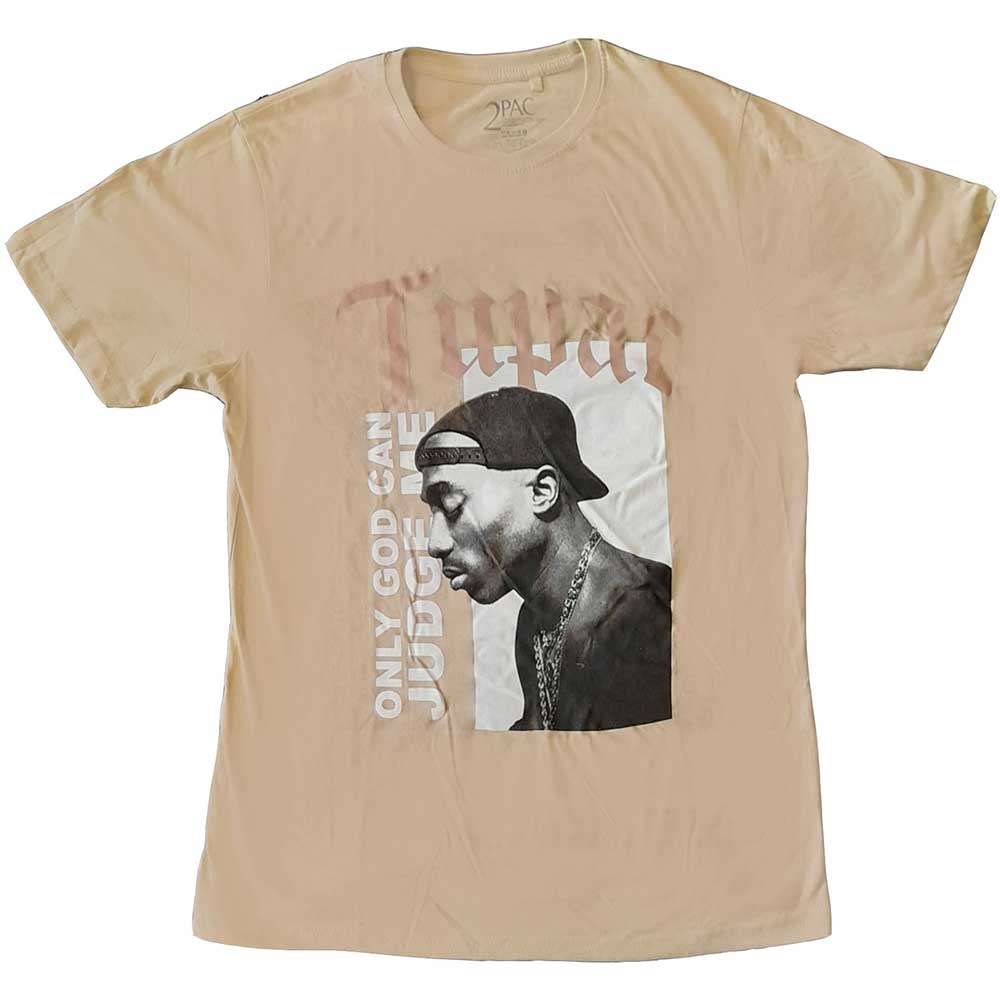 Tričko 2Pac - Only God, Unisex,Natural,XXL