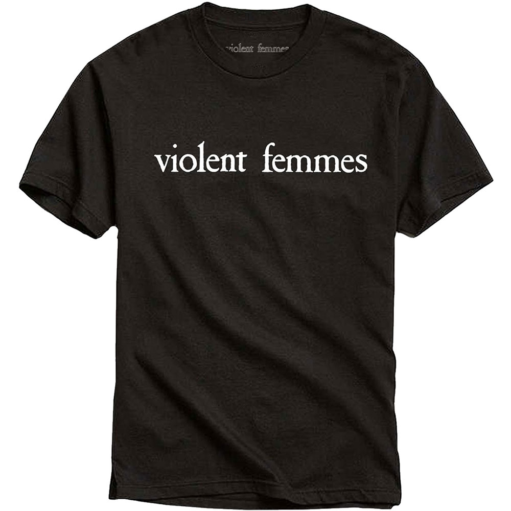 Tričko Violent Femmes - White Vintage Logo, Unisex,Čierna,M