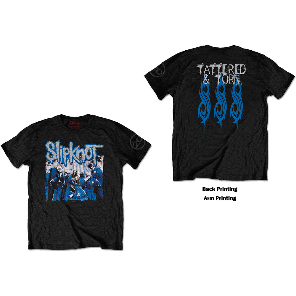 Tričko Slipknot - 20th Anniversary Tattered & Torn, Unisex,Čierna,XXL
