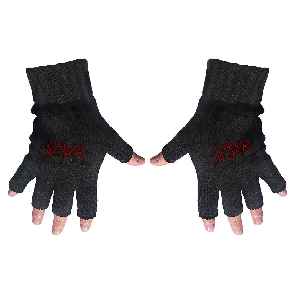 Rukavice Slayer - Scratched Logo, Unisex,Čierna,Univerzálna