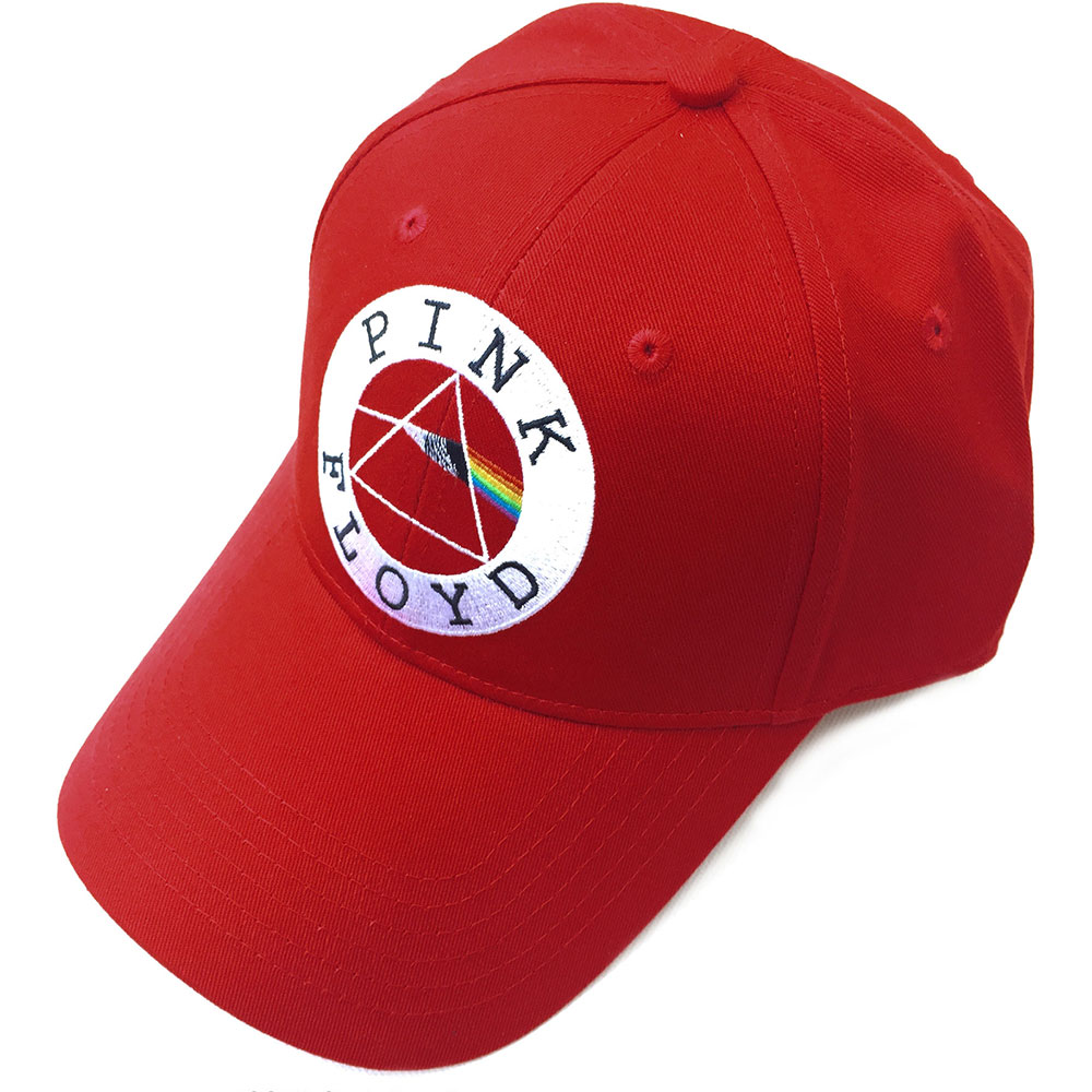 Šiltovka Pink Floyd - Circle Logo, Unisex,Červená,Univerzálna