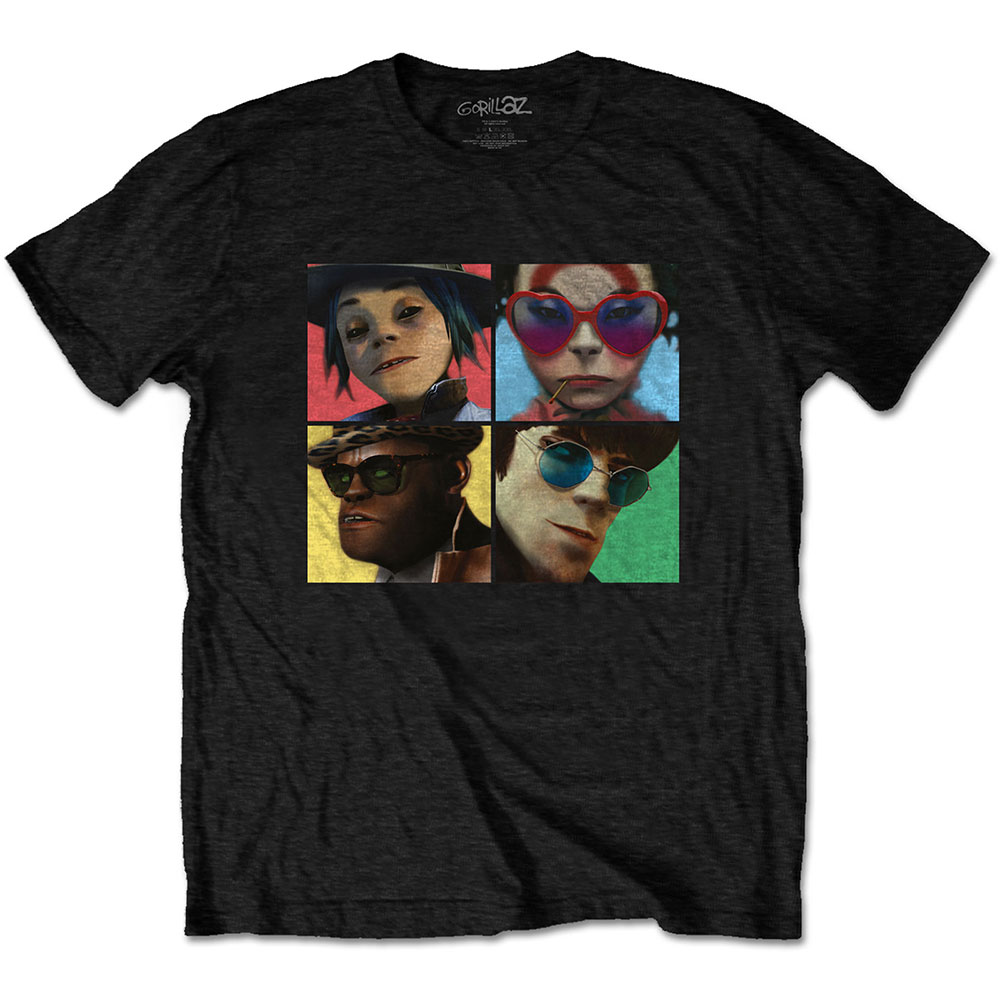 Tričko Gorillaz - Humanz, Unisex,Čierna,S