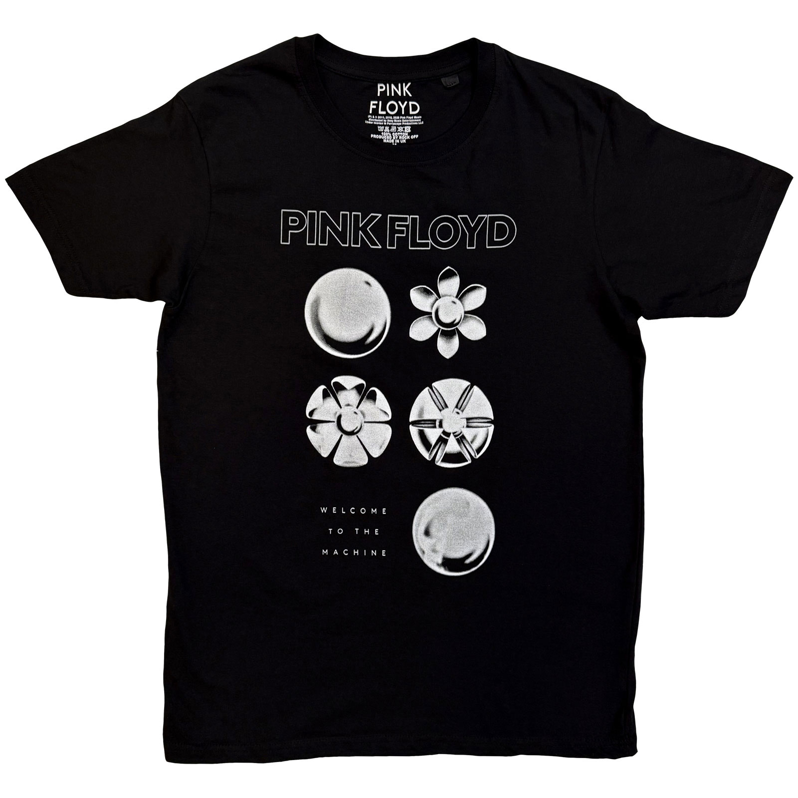 Tričko Pink Floyd - Flowers, Unisex,Čierna,XXL