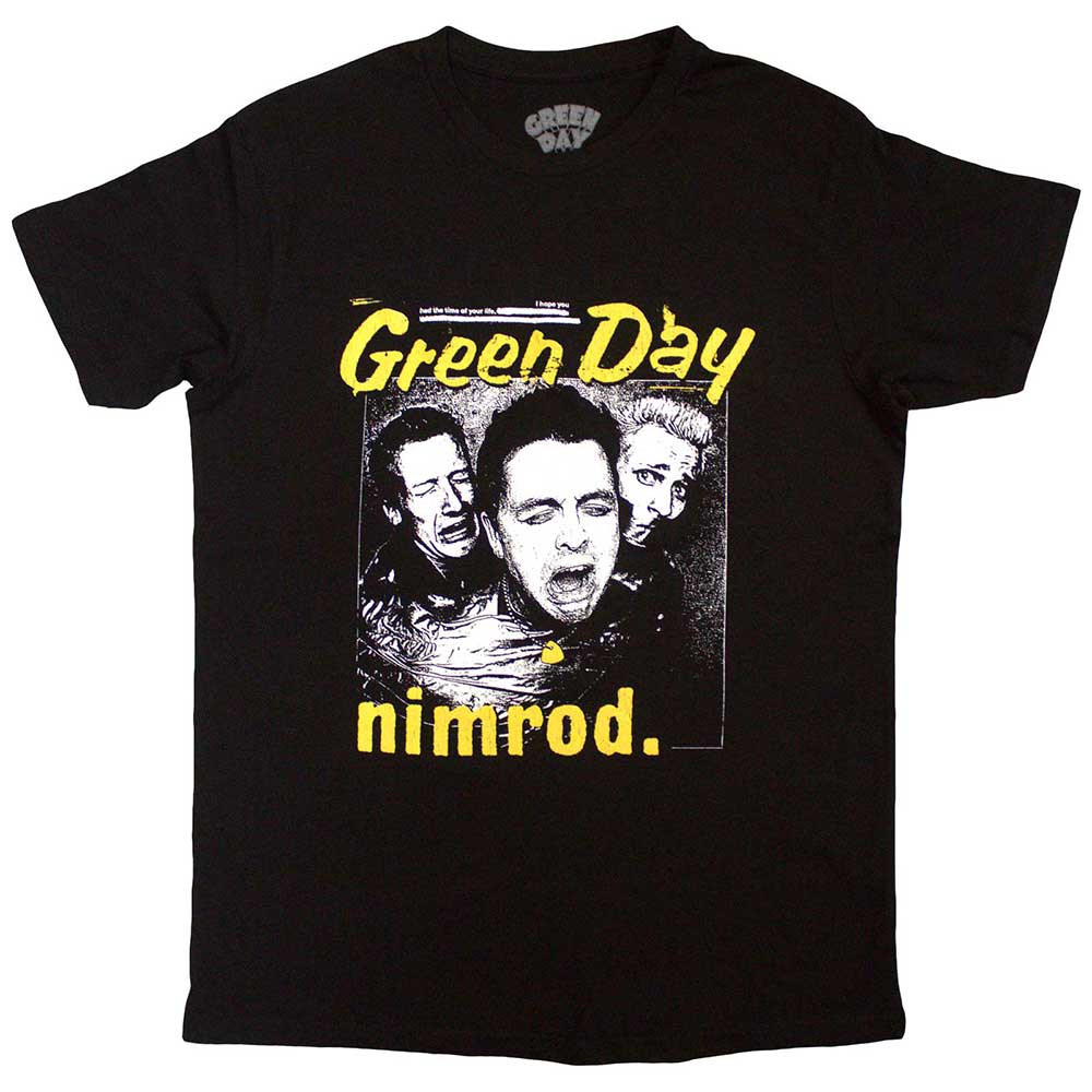 Tričko Green Day - Yellow Pick -Nimrod, Unisex,Čierna,XXL