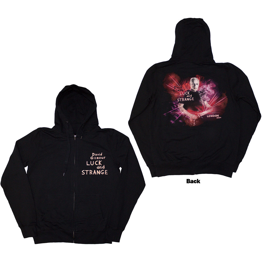 Mikina David Gilmour - Luck & Strange London, Unisex,Čierna,XXL