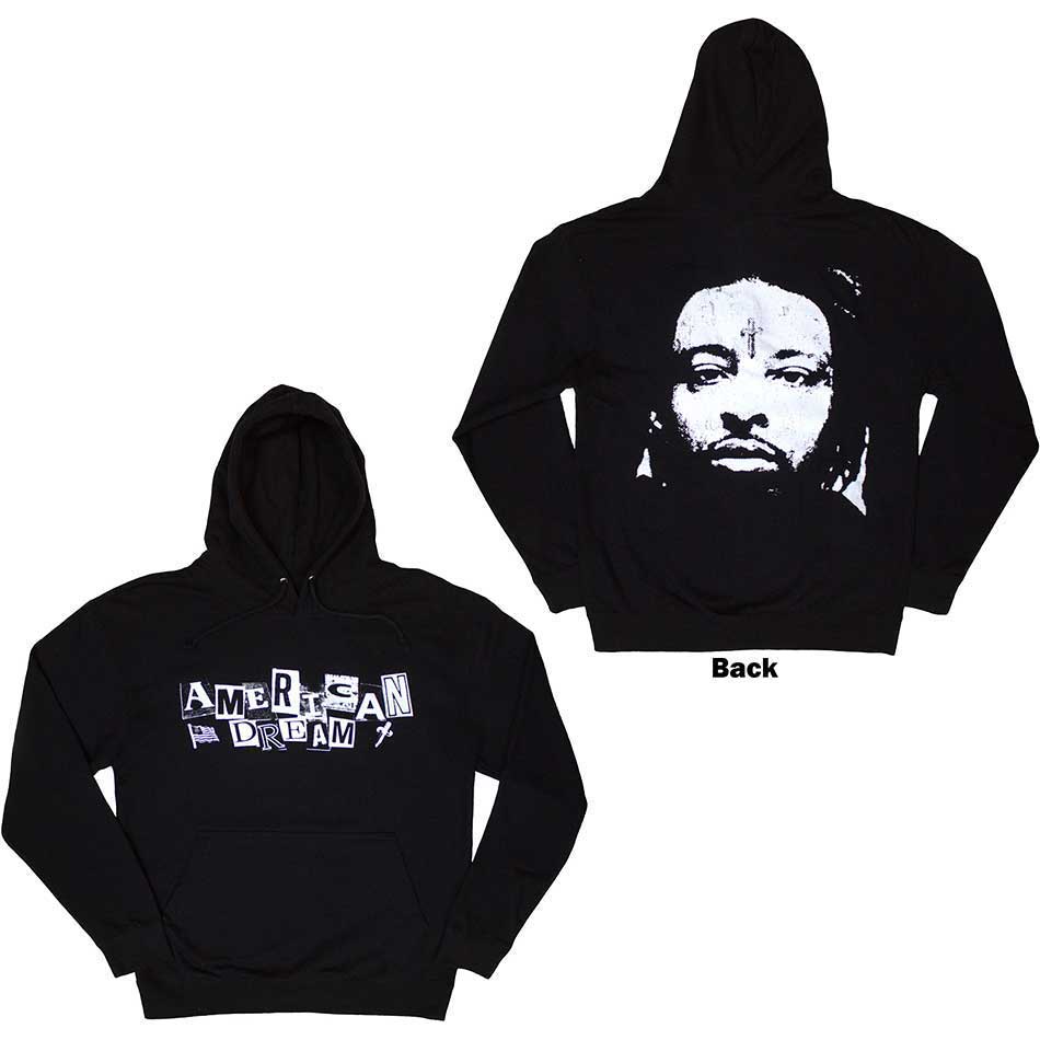 Mikina 21 Savage - American Dream, Unisex,Čierna,XXL