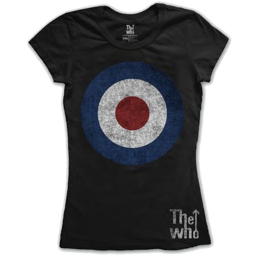 Tričko The Who - Target Distressed, Žena,Čierna,XXL