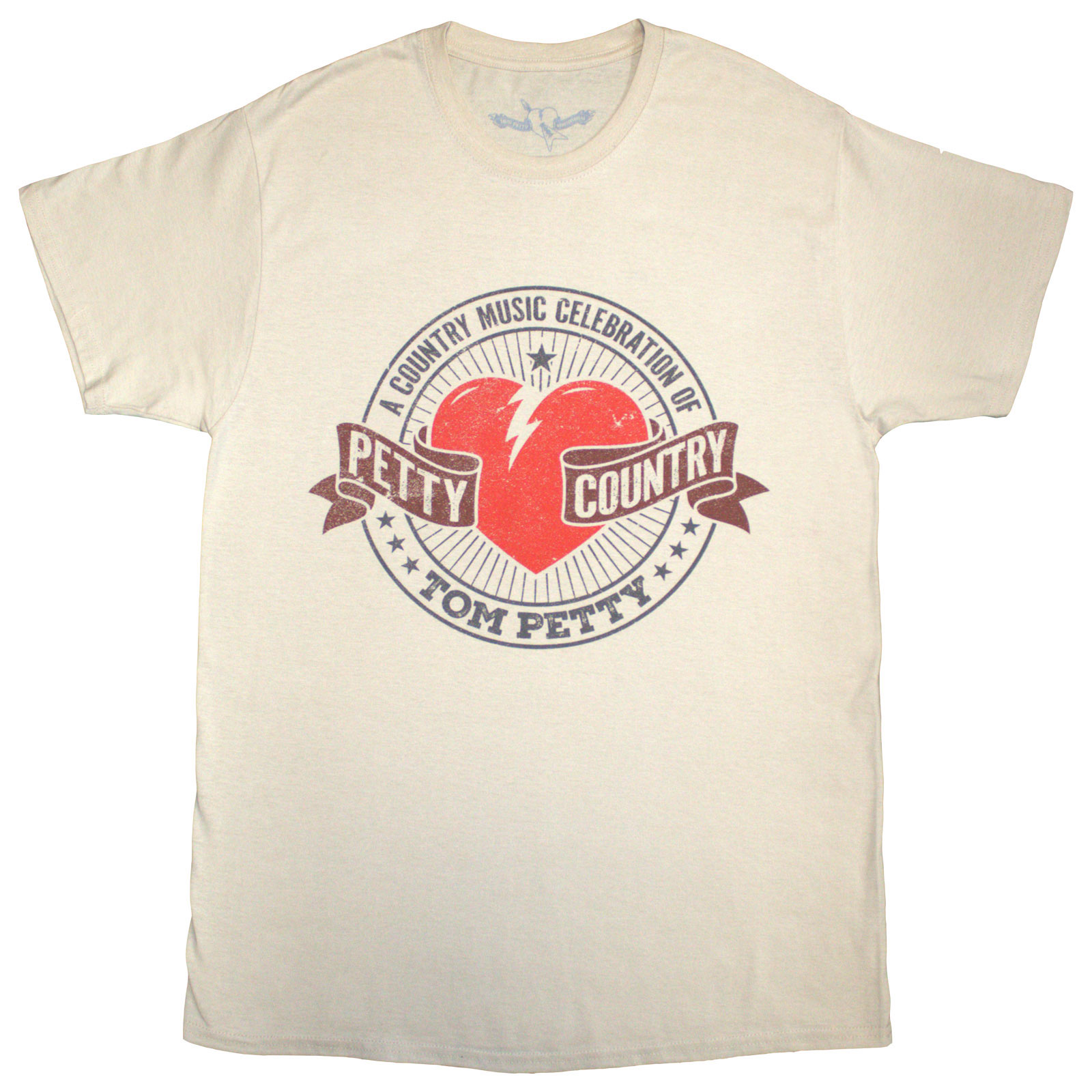 Tričko Tom Petty & The Heartbreakers - Petty Country, Unisex,Natural,XXL