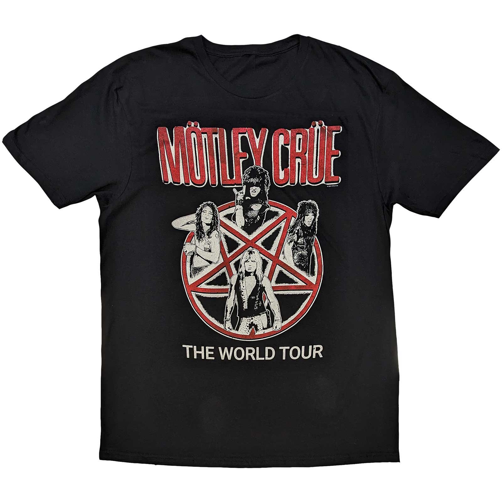Tričko Motley Crue - Vintage World Tour, Unisex,Čierna,XXL