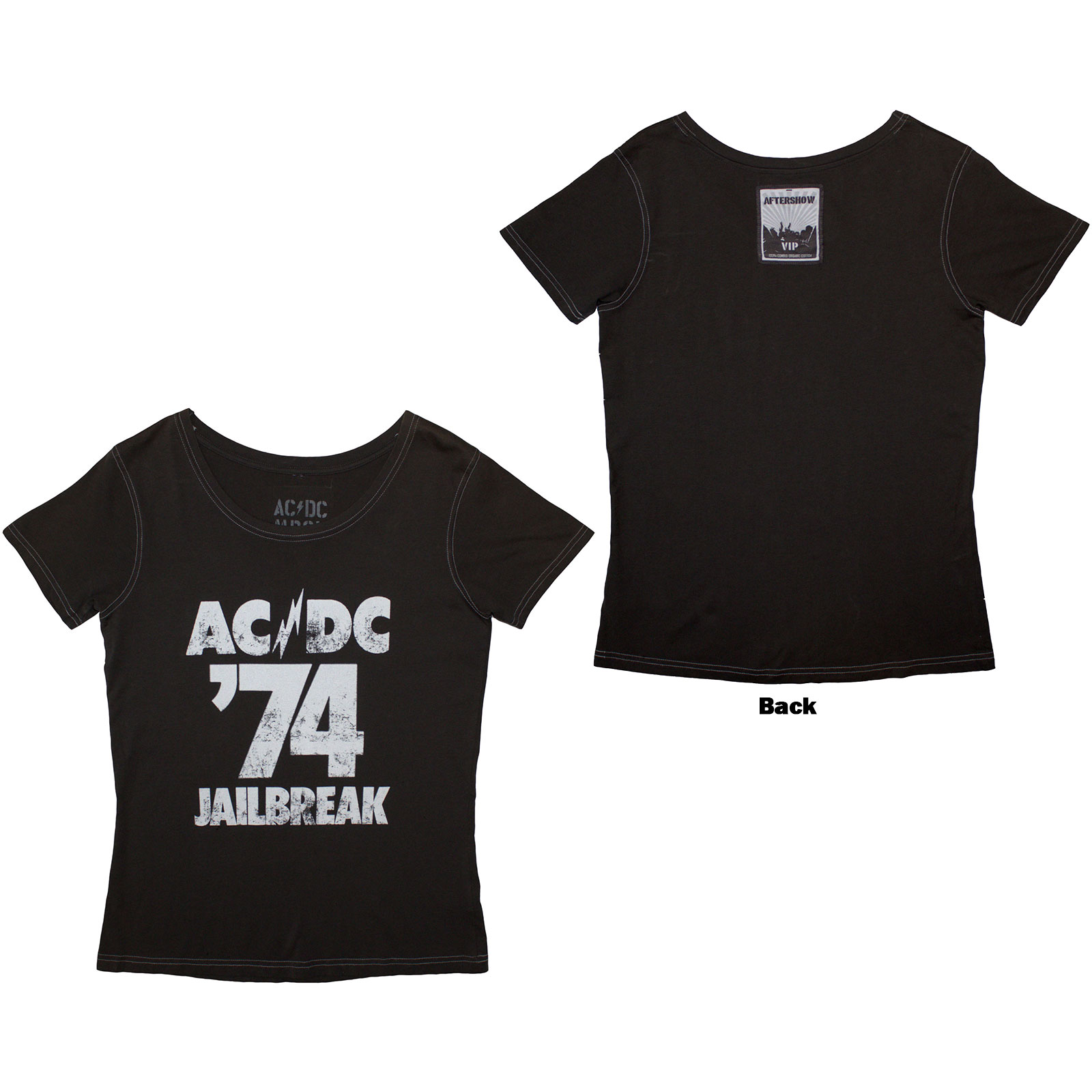 Tričko AC/DC - 74 Jailbreak, Žena,Šedá,L