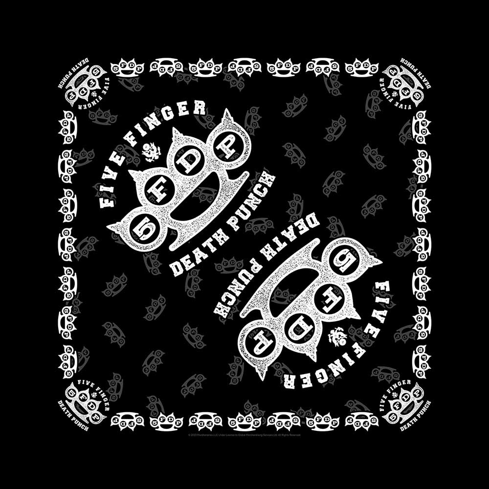 Šatka Five Finger Death Punch - Knuckles, Unisex,Čierna,Univerzálna