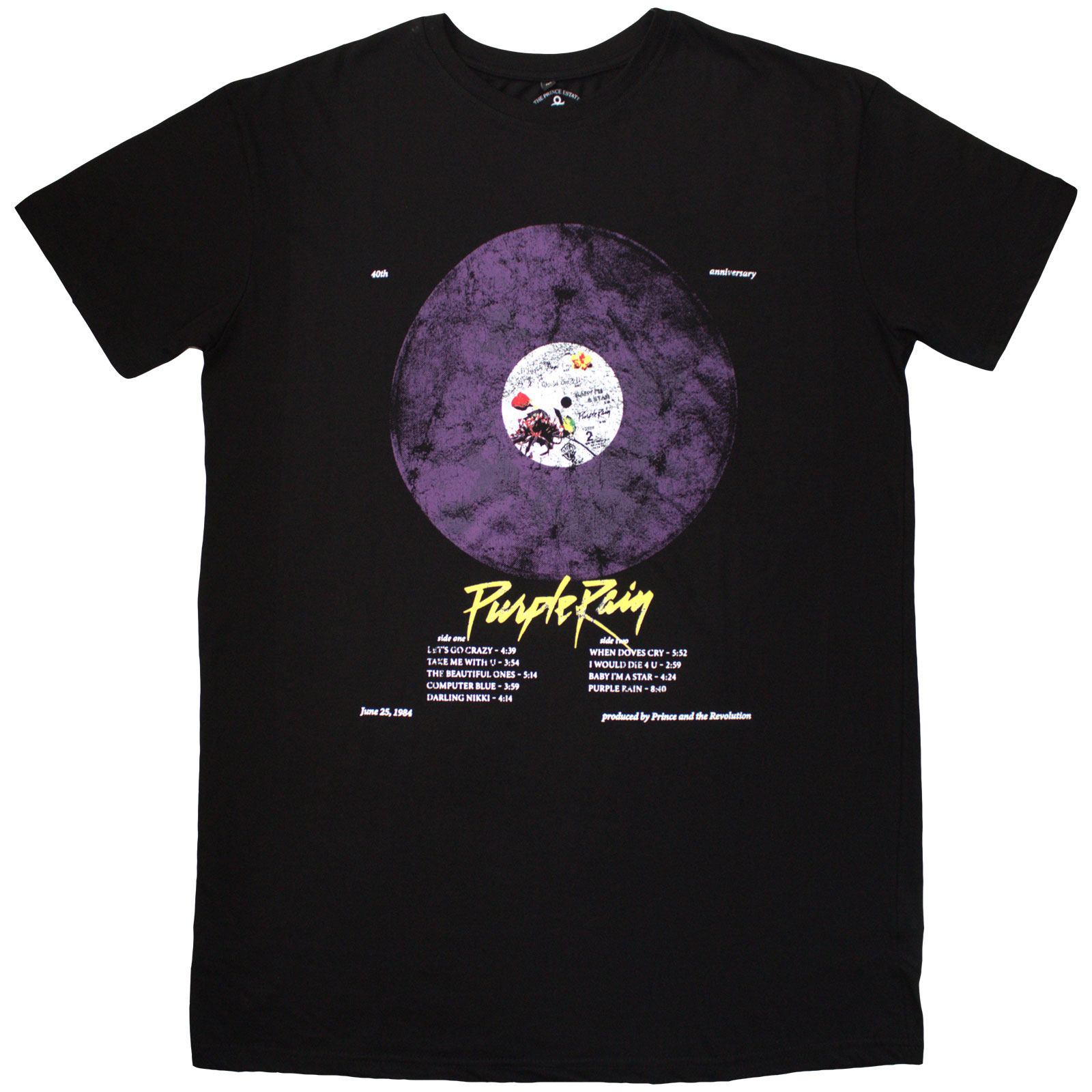 Šaty Prince - Purple Rain Disc, Žena,Čierna,XXL