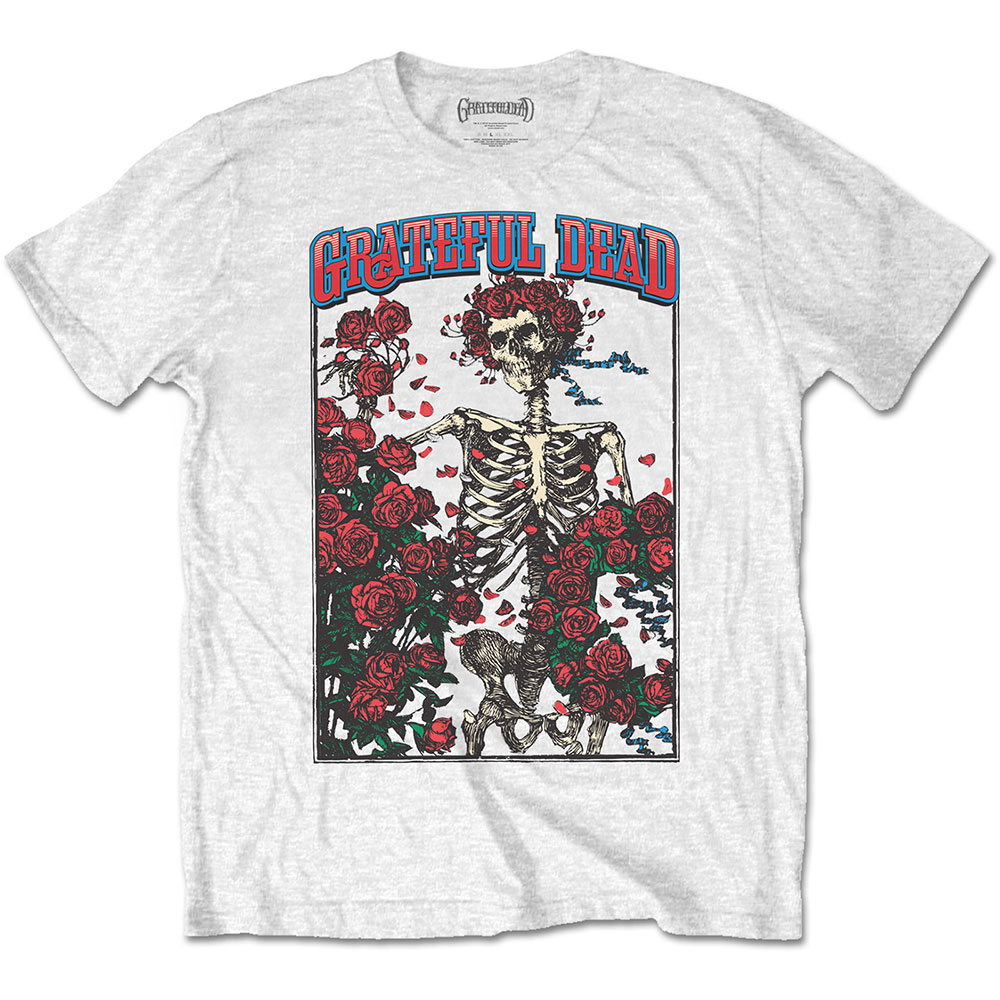 Tričko Grateful Dead - Bertha & Logo, Unisex,Biela,XXL