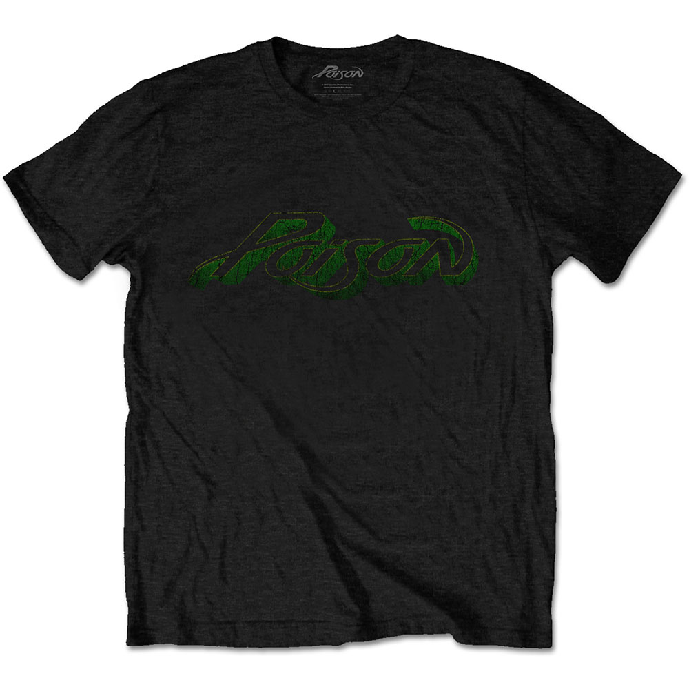 Tričko Poison - Vintage Logo, Unisex,Čierna,XXL