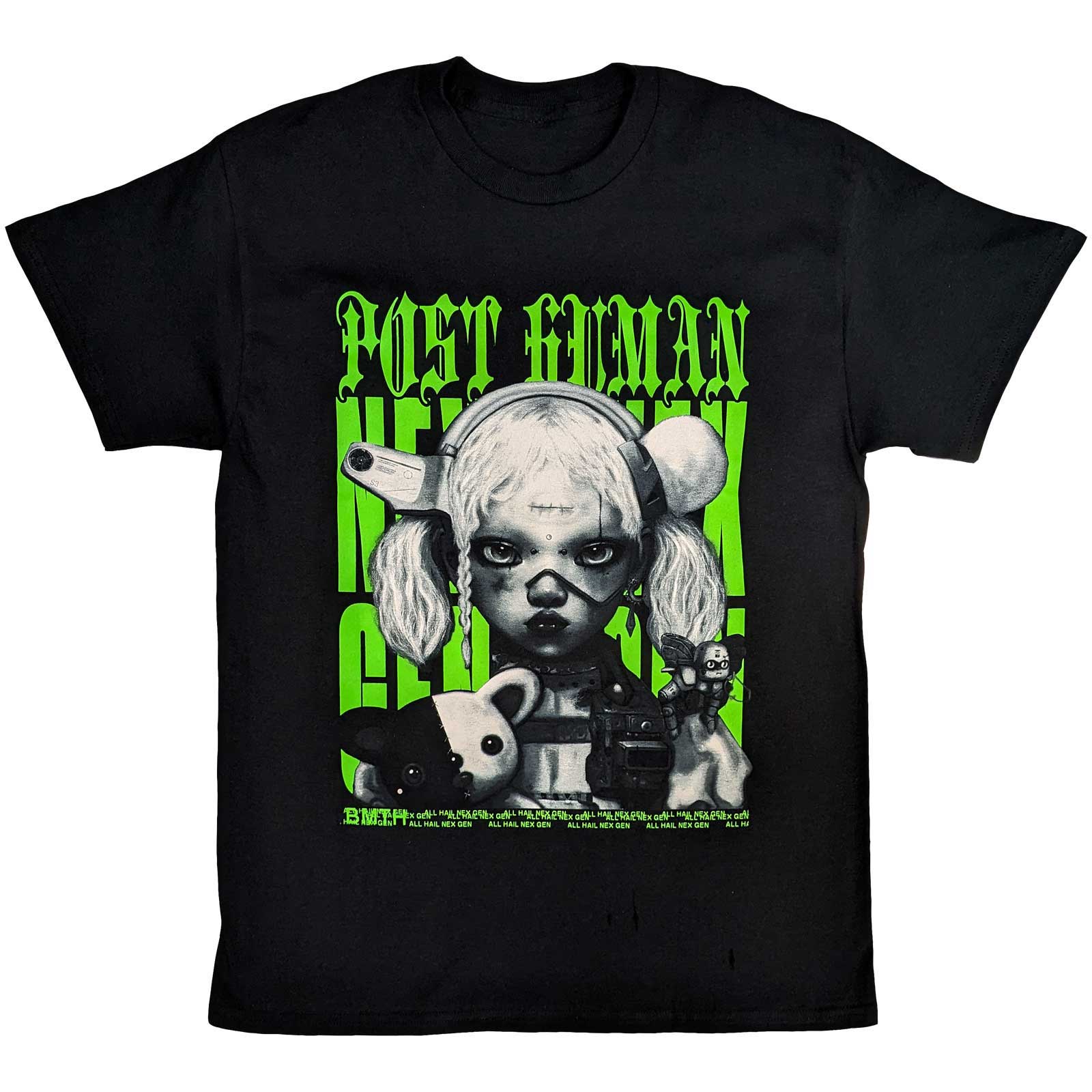 Tričko Bring me the horizon - Green Nex Gen, Unisex,Čierna,XXL