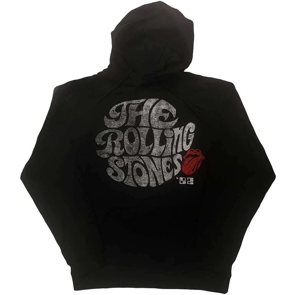 Mikina The Rolling Stones - Swirl Logo '82, Unisex,Čierna,XXL