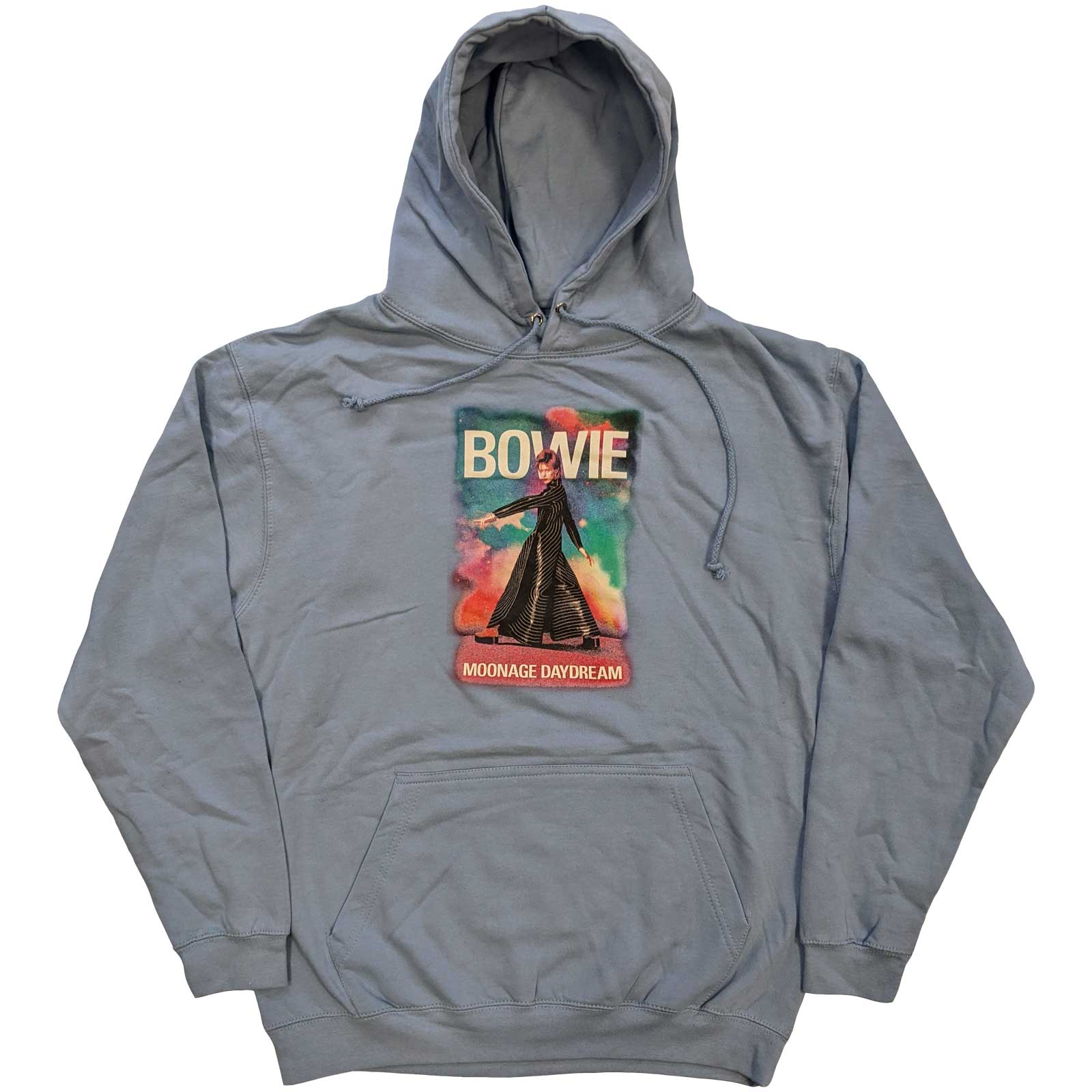 Mikina David Bowie - Moonage 11 Fade, Unisex,Modrá,XXL