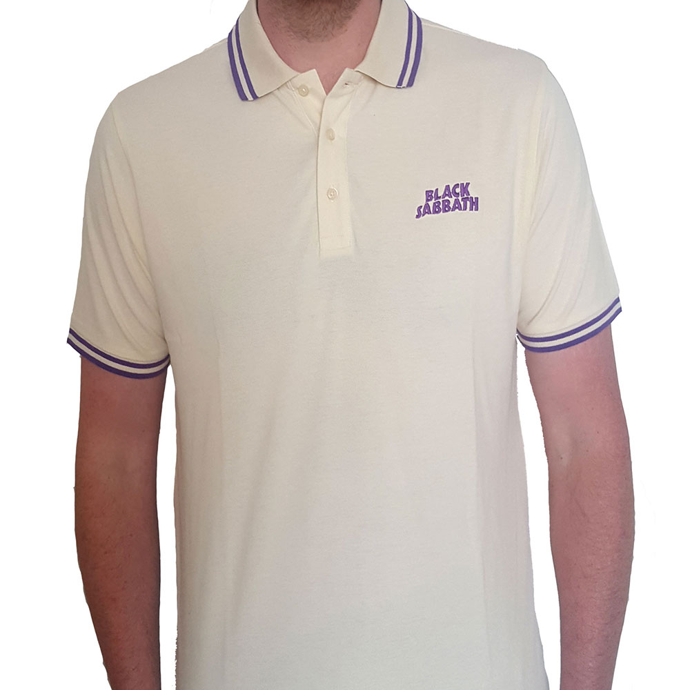 Polokošeľa Black Sabbath - Wavy Logo, Unisex,Natural,S